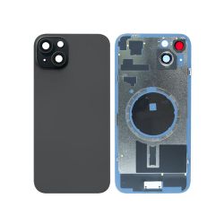 Back Glass with Frame and MagSafe Magnet for iPhone 15 Plus -Black