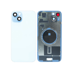 Back Glass with Frame and MagSafe Magnet for iPhone 15 Plus -Blue