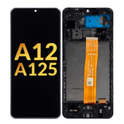 Galaxy A12 (A125) LCD Assembly w/Frame 