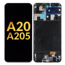 Galaxy A20 (A205) OLED Assembly w/Frame 