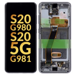 Galaxy S20 (G980/G981) Screen Assembly w/Frame OEM