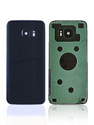 Galaxy S7 Edge Back Glass w/Adhesive Black Blue