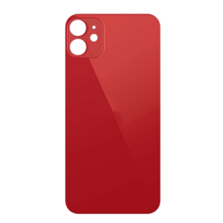 iPhone 12 Bigger Camera Hole Back Glass Replacement Part - Red