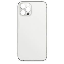 iPhone 12 Pro Bigger Camera Hole Back Glass Replacement Silver