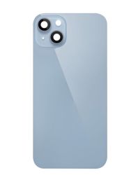 iPhone 14 Back Glass With Steel Plate Bigger Camera Hole - BLUE