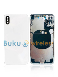 iPhone X Back Housing Frame w/Small Components Pre-Installed Silver 