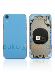 iPhone XR Back Housing Frame w/Small Components Pre-Installed Blue