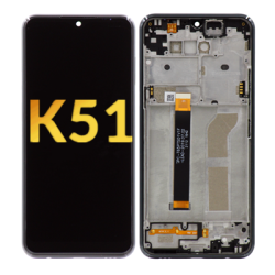 LG K51 LCD Assembly w/Frame