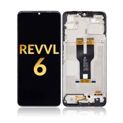 T-Mobile Revvl 6 LCD Assembly w/Frame ( Premium )