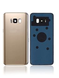 Galaxy S8+ Back Glass w/Adhesive Gold