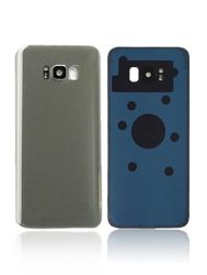 Galaxy S8+ Back Glass w/Adhesive Silver