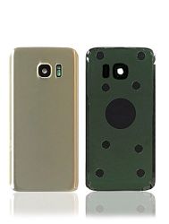 Galaxy S7 Back Glass w/Adhesive Gold