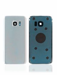 Galaxy S7 Back Glass w/Adhesive Silver