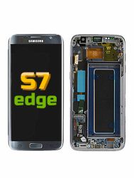 Galaxy S7 Edge (G935A) OLED Assembly w/Frame (BLACK)