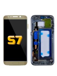 Galaxy S7 OLED Assembly w/Frame Gold