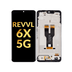 T-Mobile Revvl 6X LCD Assembly w/Frame ( Premium )