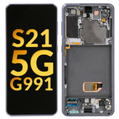 Galaxy S21 (G991) Screen Assembly w/Frame OEM